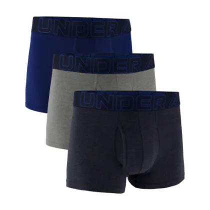 Pánske boxerky UNDER ARMOUR 3 PACK-UA PERFORMANCE COTTON SOLID 3in-BLU