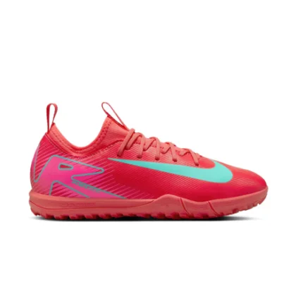 Chlapčenské futbalové kopačky turfy NIKE Mercurial Vapor 16 Academy Jr TF ember glow aurora green
