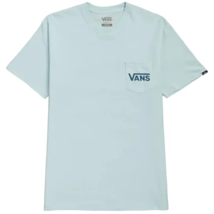 Pánske tričko s krátkym rukávom VANS STYLE 76 BACK SS TEE-BLUE GLOW-TEAL