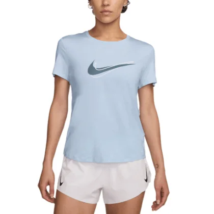 Dámske bežecké tričko s krátkym rukávom NIKE W NK ONE SWSH HBR DF SS TOP
