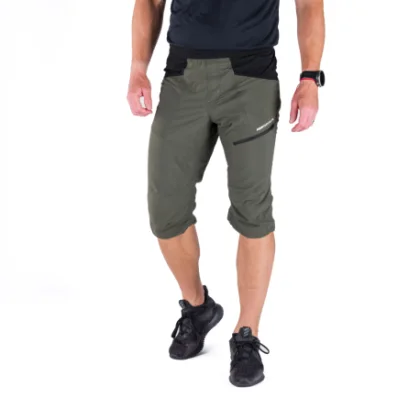Pánske turistické 3 4 nohavice NORTHFINDER ARTUR-550blackdarkgreen