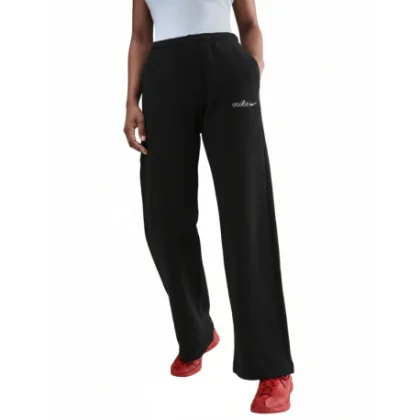 Dámske tepláky NIKE W NSW PHNX FLC STRGHT LEG PNT BLACK