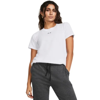 Dámske tričko s krátkym rukávom UNDER ARMOUR UA Rival Core SS-WHT