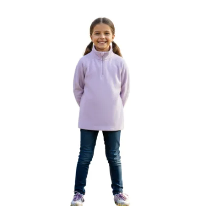 Dievčenská lyžiarska flisová mikina 4F JUNIOR FLEECE UNDERWEAR F060-4FJWAW25UFLEF060-51S-VIOLET