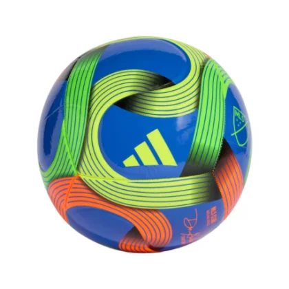 Futbalová lopta ADIDAS MLS CLB HIRBLU GREEN ORANGE