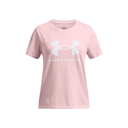 Dievčenské tričko s krátkym rukávom UNDER ARMOUR UA BIG LOGO SS-PNK