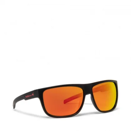 Slnečné okuliare RED BULL SPECT LOOM-001P, matt black rubber, brown with red mirror CAT3, POL, 62-14-127