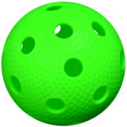 Florbalová loptička MPS MATCH IFF - neon green