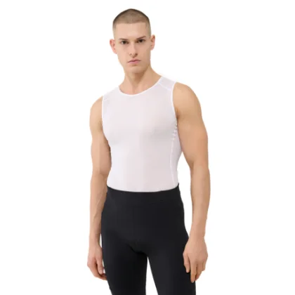 Pánske tréningové tričko bez rukávov 4F SLEEVELESS FNK-WSS25TFSLM433-11S-OFF WHITE
