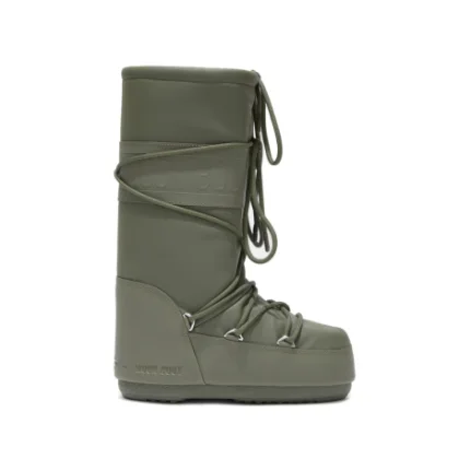 Dámske vysoké zimné topánky MOON BOOT ICON RUBBER, 002 khaki
