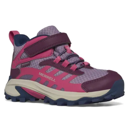 Dievčenská členková turistická obuv MERRELL Moab Speed 2 Mid A C WTRPF K berry