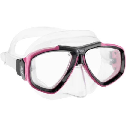 Potápačská maska CRESSI FOCUS MASK SIL CLEAR FRAME PINK