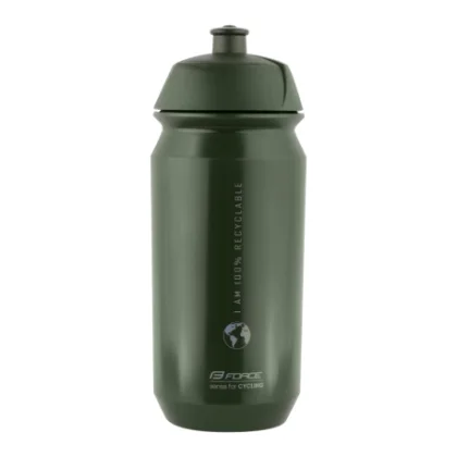 Fľaša na bicykel FORCE BIO EARTH 0,5 l, green-gray