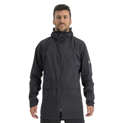 Pánska cyklistická bunda s kapucňou SPORTFUL Metro hardshell, black