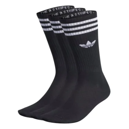 Ponožky ADIDAS ORIGINALS 3 PACK-SOLID CREW SOCK BLACK WHITE