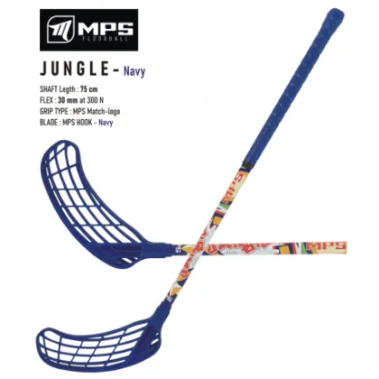 Detská florbalová hokejka MPS JUNGLE Navy L