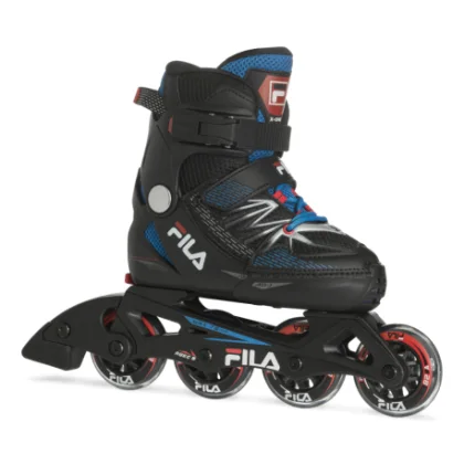 Detské kolieskové korčule FILA SKATES X-ONE BLACK BLUE RED