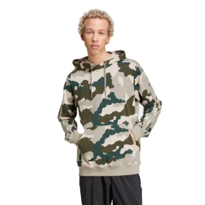 Pánska mikina s kapucňou ADIDAS M CAMO HD-IY6631-Green