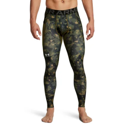 Pánske kompresné legíny UNDER ARMOUR UA HG Armour Prtd Lgs-GRN