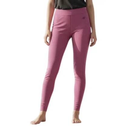 Dievčenské legíny 4F JUNIOR TIGHTS CAS F244-4FJWAW25TTIGF244-53S-DARK PINK