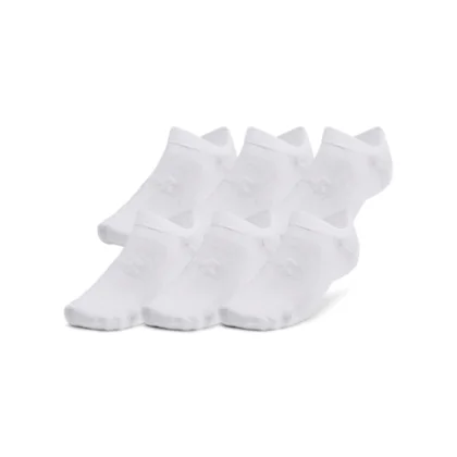 Ponožky UNDER ARMOUR 6 PACK-UA Essential No Show-WHT