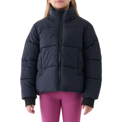 Dievčenská bunda 4F JUNIOR DOWN JACKET F613-4FJWAW25TDJAF613-20S-DEEP BLACK