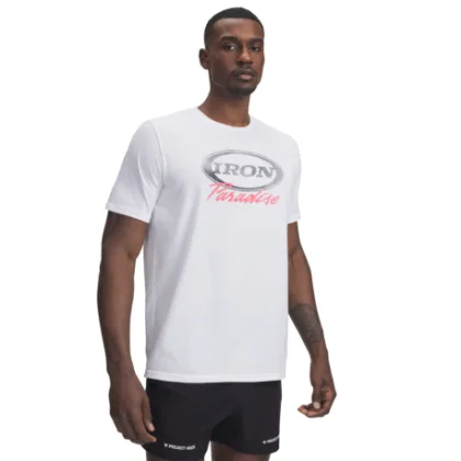 Pánske tričko s krátkym rukávom UNDER ARMOUR PROJECT ROCK Iron SS-WHT