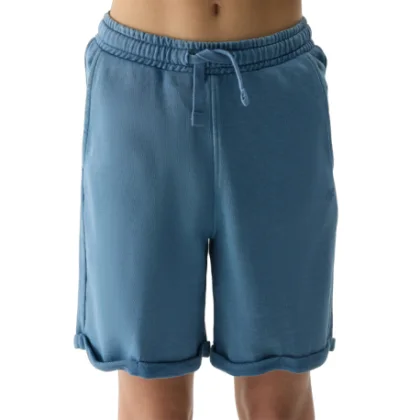 Chlapčenské teplákové kraťasy 4F JUNIOR SHORTS CAS-4FJWSS24TSHOM279-32S-DENIM