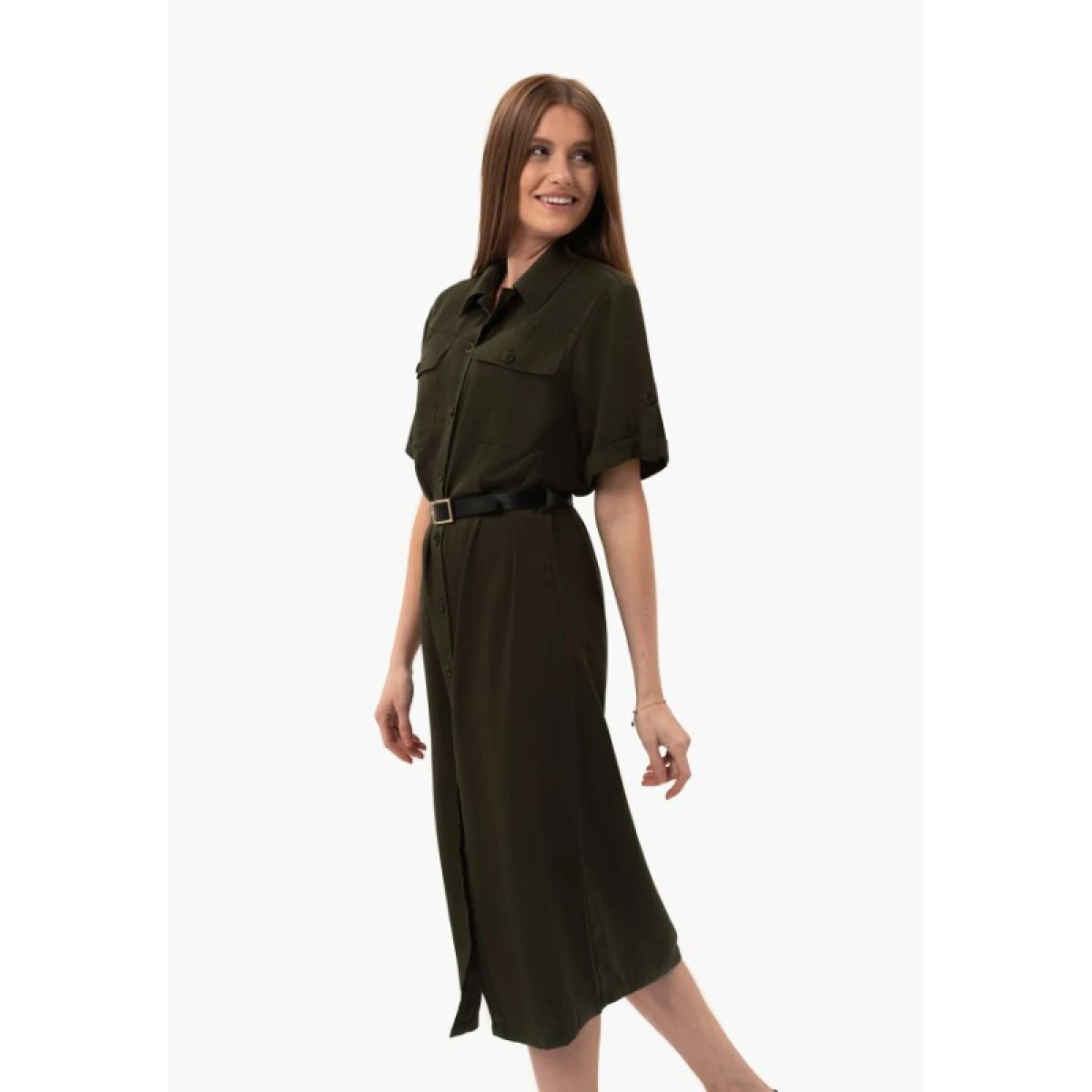Dámske šaty VOLCANO HANA-302-KHAKI · záber 2