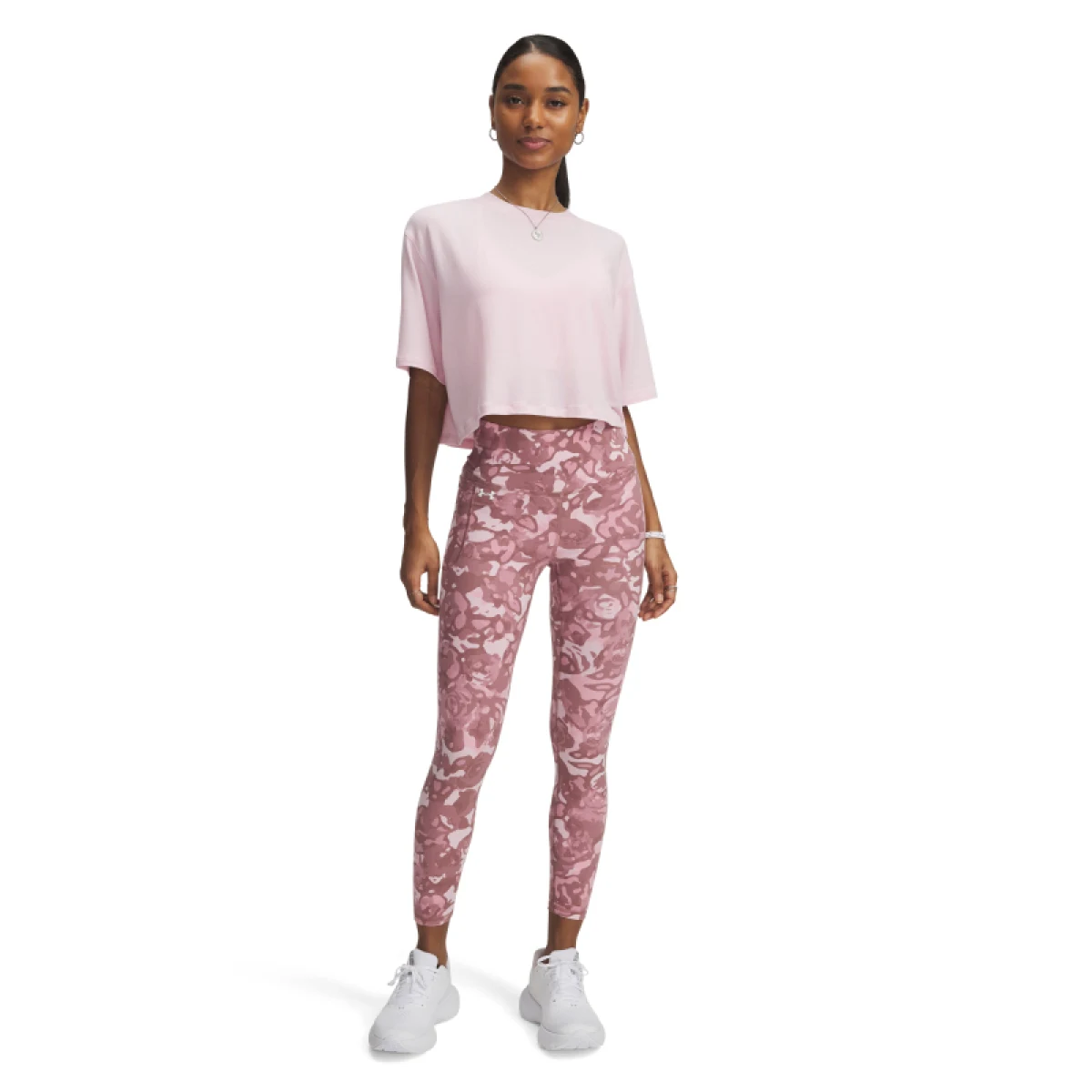 Dámske legíny UNDER ARMOUR Motion Ankle Leg Print-PNK · záber 3