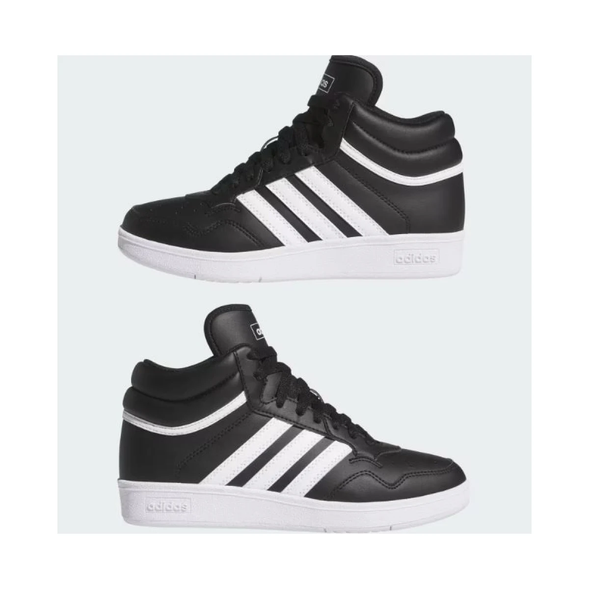 Juniorská rekreačná obuv ADIDAS Hoops 4.0 Mid Jr core black cloud white core black · záber 5
