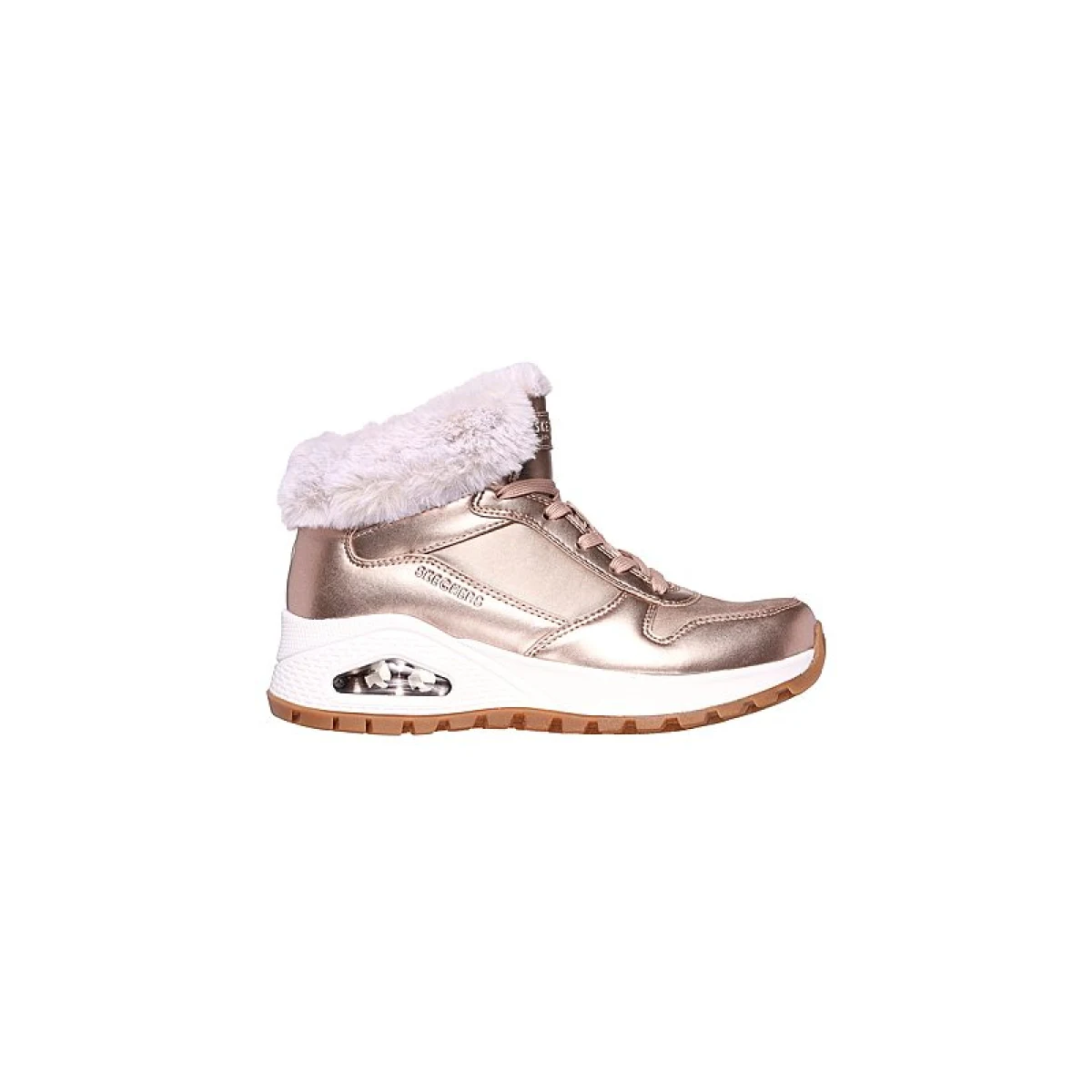 Dámske členkové zimné topánky SKECHERS Uno Rugged Cool Nova rose gold · záber 2