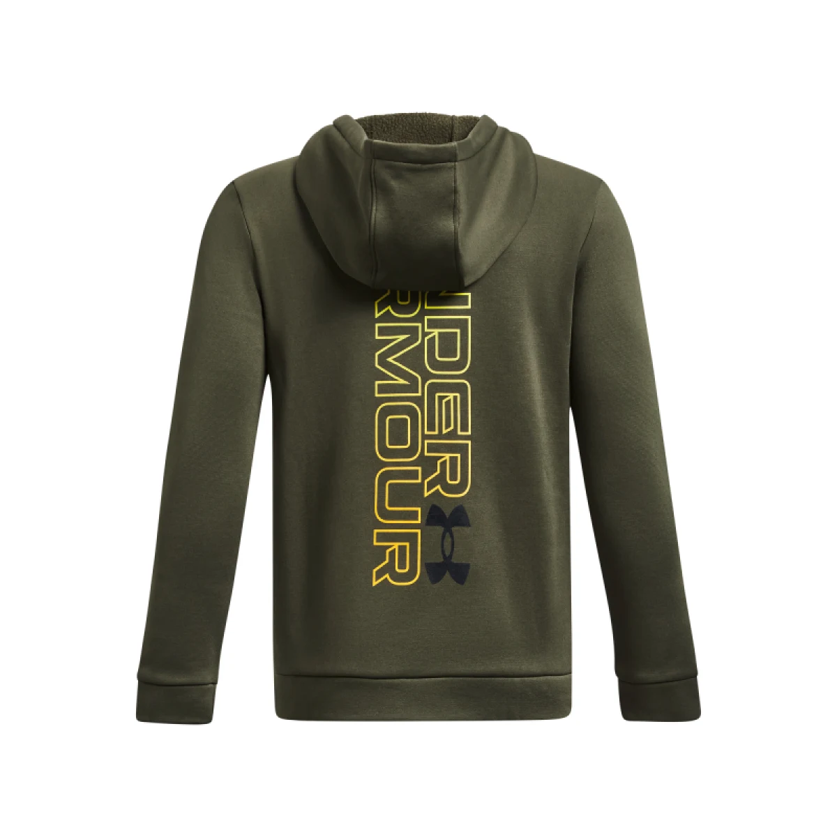 Chlapčenská zateplená mikina s kapucňou UNDER ARMOUR UA Armour Fleece Graphic HD-GRN · záber 2