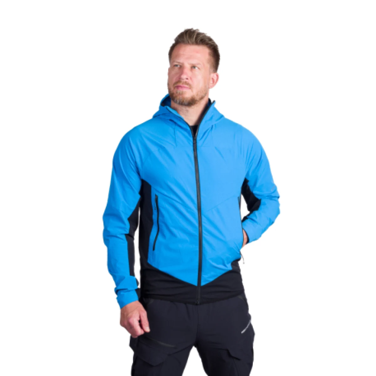 Pánska turistická bunda NORTHFINDER GALILEO-282blueblack · záber 1
