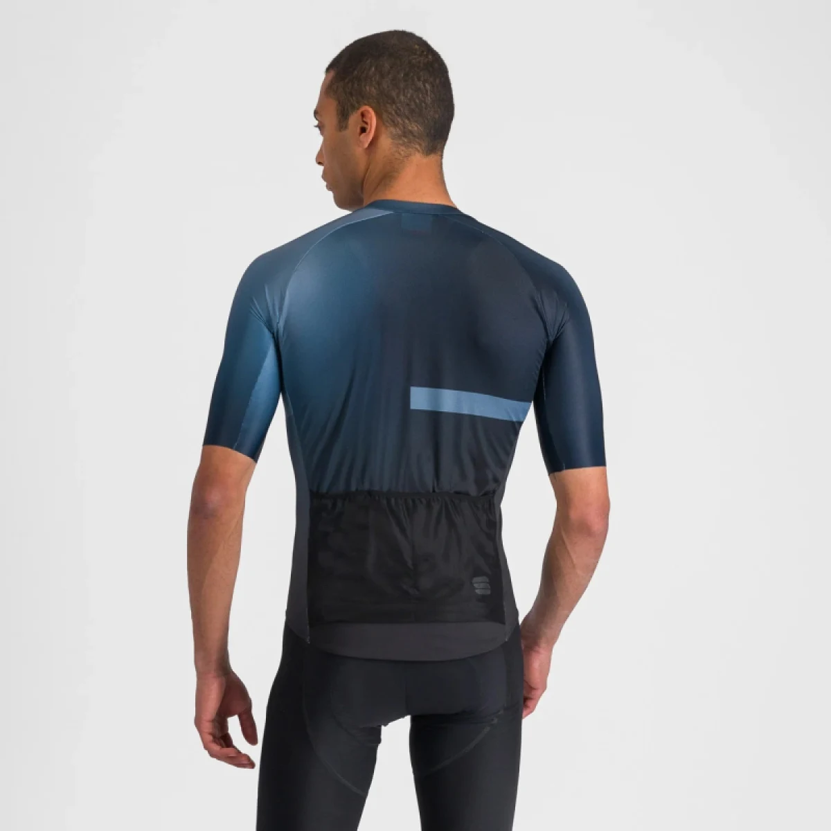 Pánsky cyklistický dres s krátkym rukávom SPORTFUL Bomber jersey, black galaxy blue · záber 3