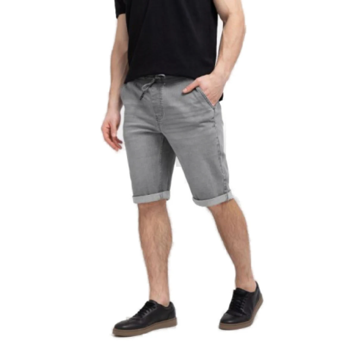Pánske riflové kraťasy VOLCANO CARST-702-GREY · záber 1