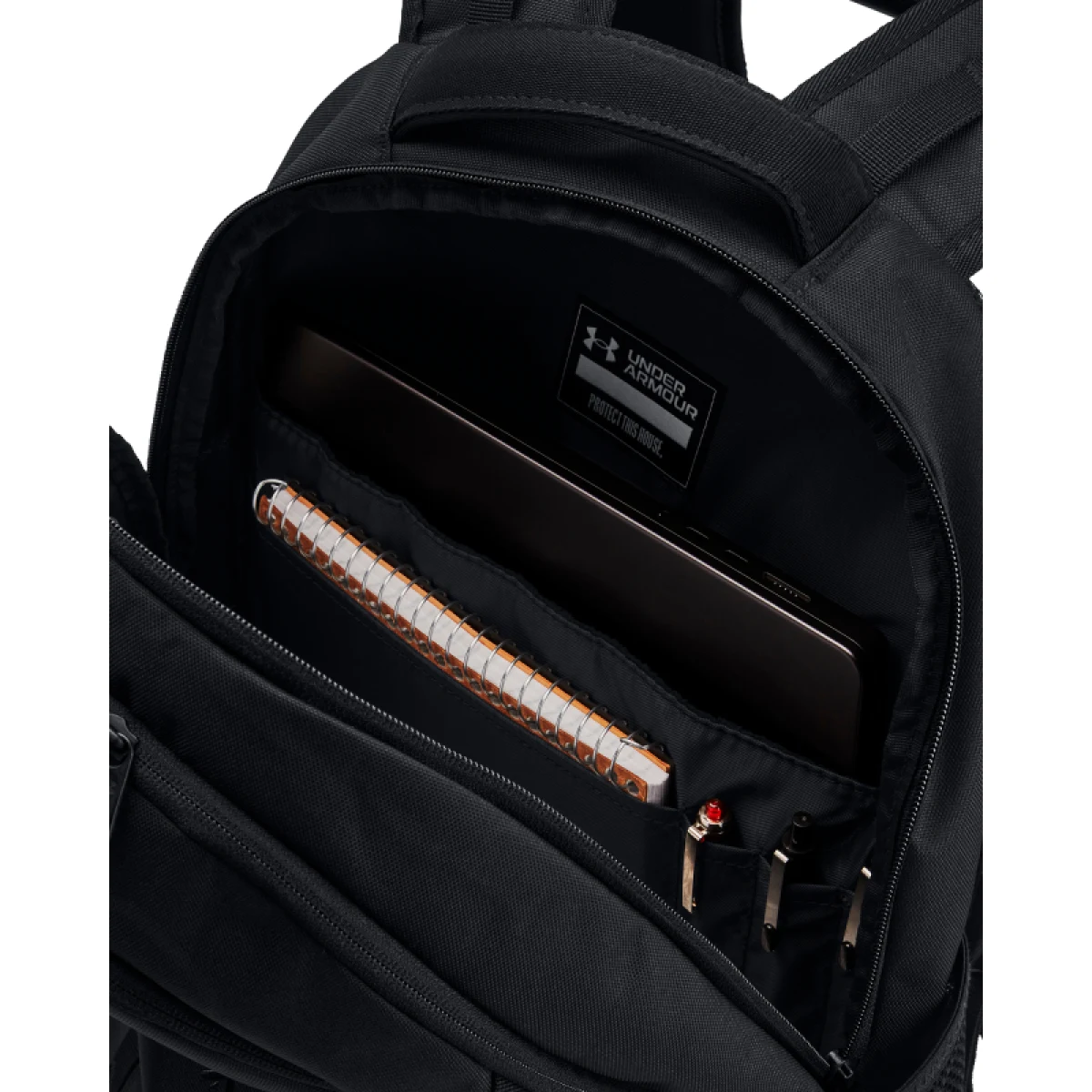 Batoh UNDER ARMOUR UA Hustle 6.0 Backpack-BLK · záber 3