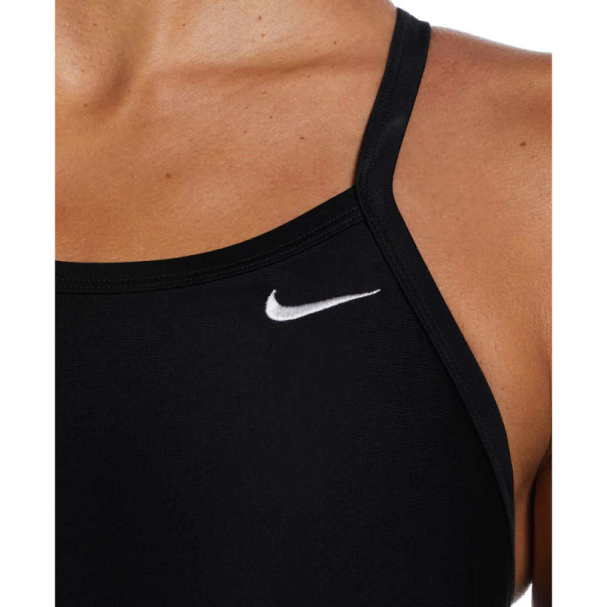 Dámske plavecké jednodielne plavky NIKE SWIM SOLID BLACK-BLACK · záber 4