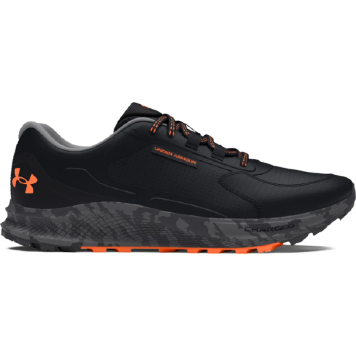 Pánska bežecká trailová obuv UNDER ARMOUR UA Bandit TR 3 black black orange blast · záber 1