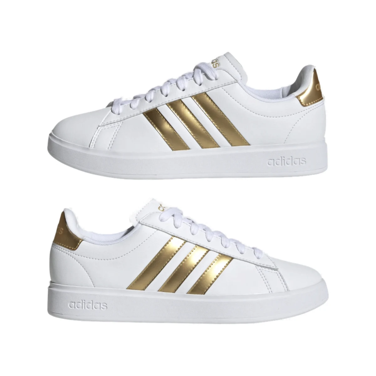 Dámska rekreačná obuv ADIDAS Grand Court 2.0 cloud white cloud white matte gold · záber 3