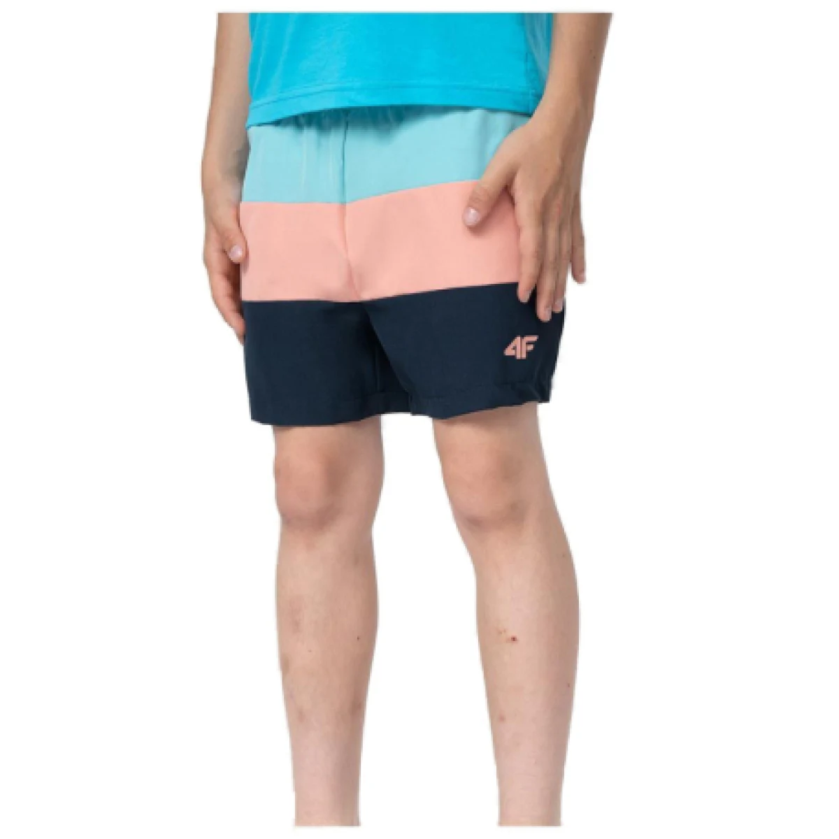 Chlapčenské plavky 4F JUNIOR BOARD SHORTS M019-35S-TURQUOISE · záber 1