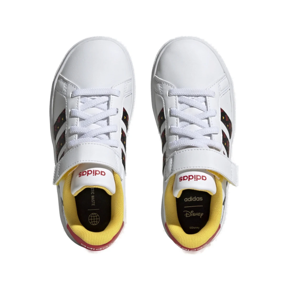 Dievčenská rekreačná obuv ADIDAS Grand Court Mickey cloud white core black better scarlet · záber 5