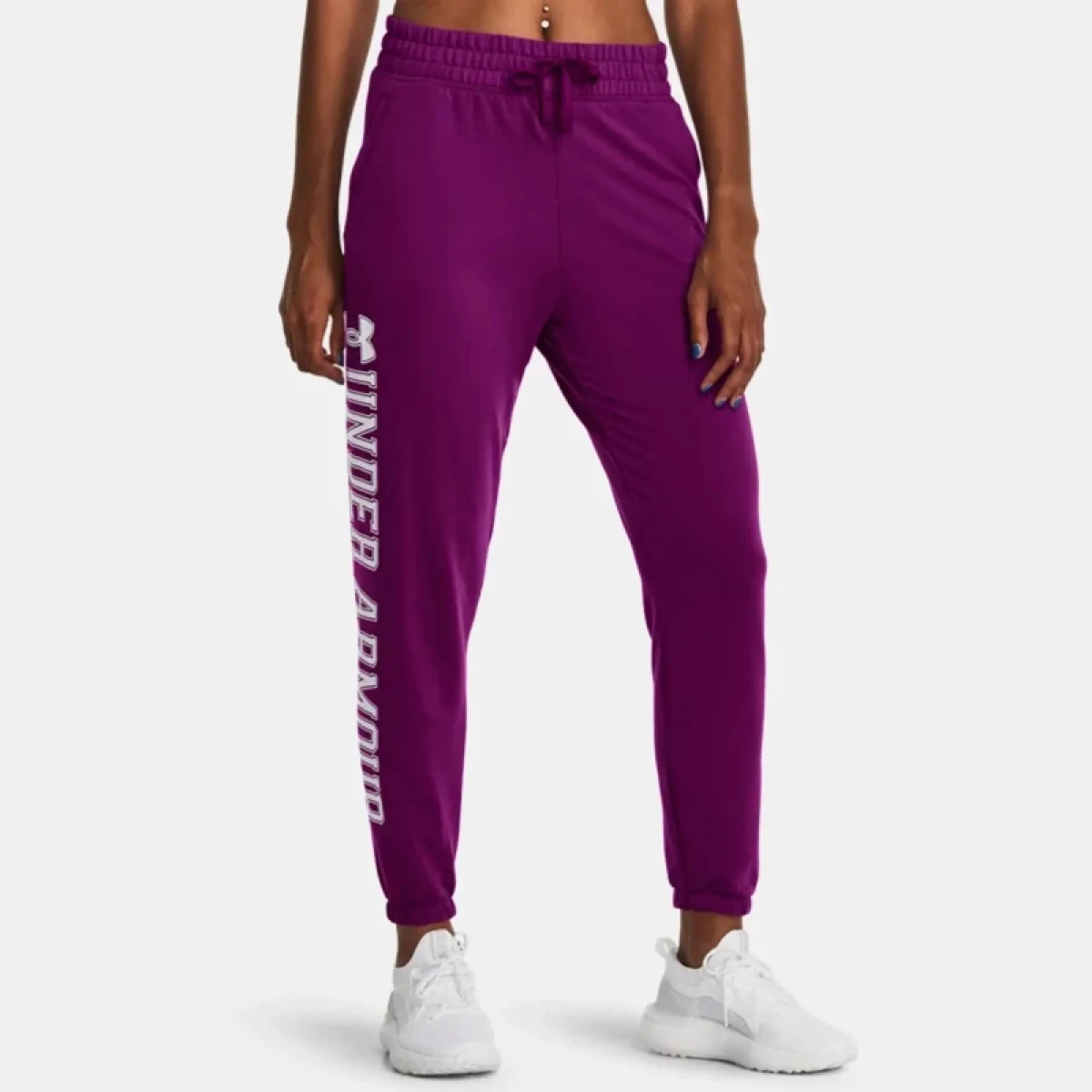 Dámske tepláky UNDER ARMOUR UA Rival Terry Graphic Jogr-PPL · záber 2