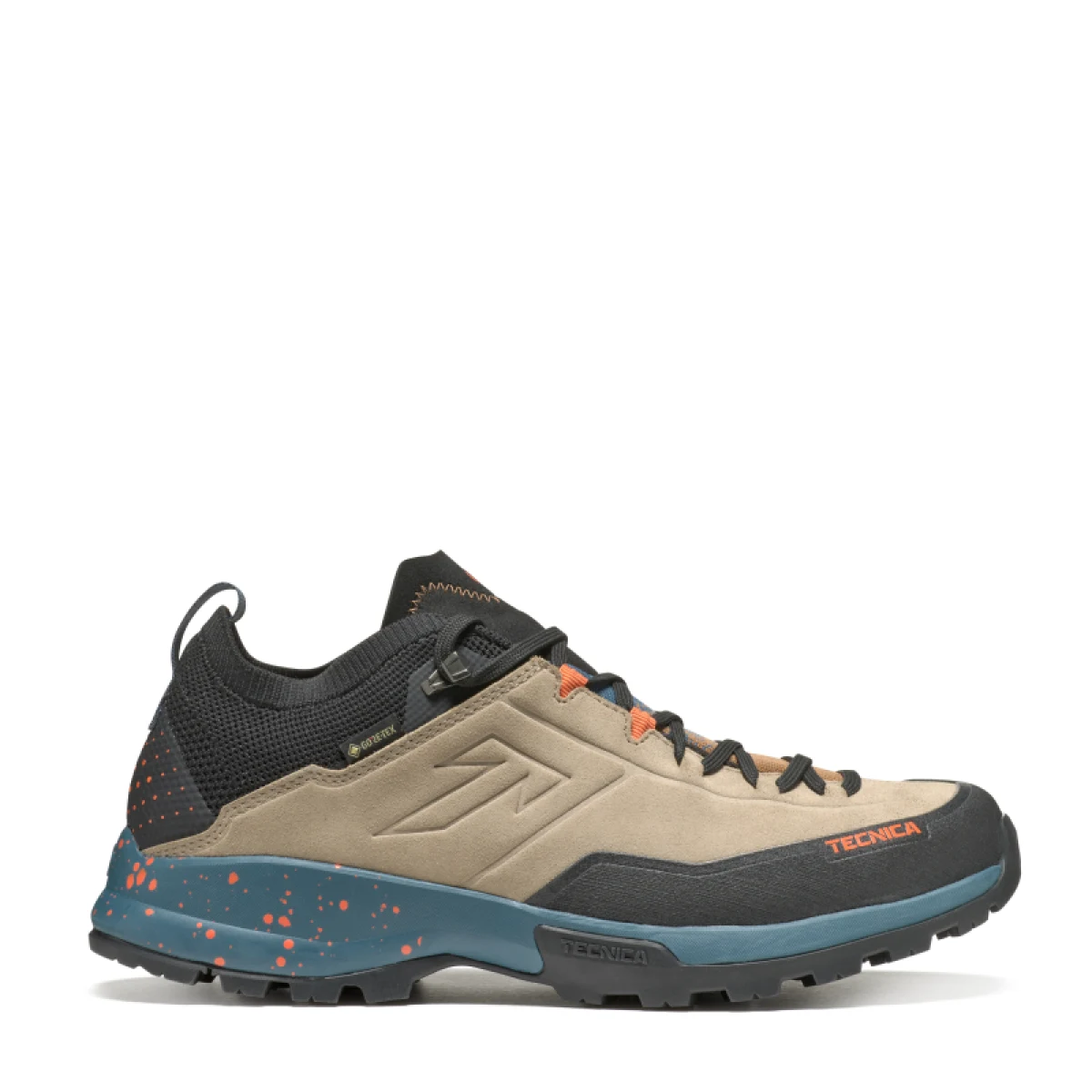 Pánska nízka turistická celokožená obuv TECNICA Forge Hike GTX Ms, sand icon orange · záber 2