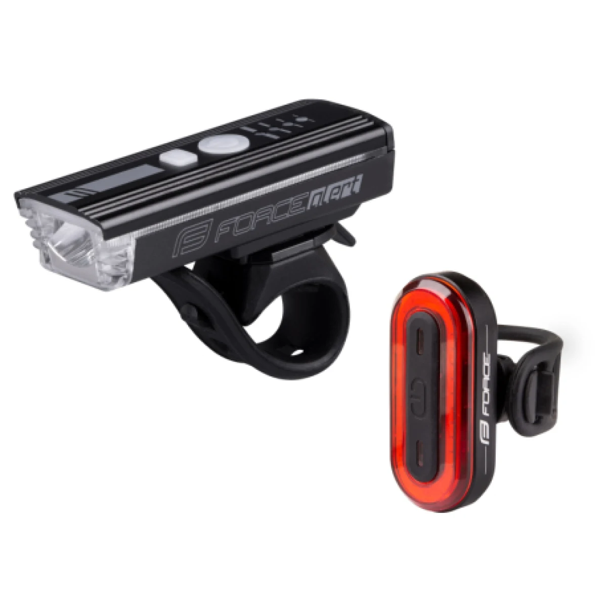 Svetlo na bicykel FORCE FUTURO USB set · záber 1