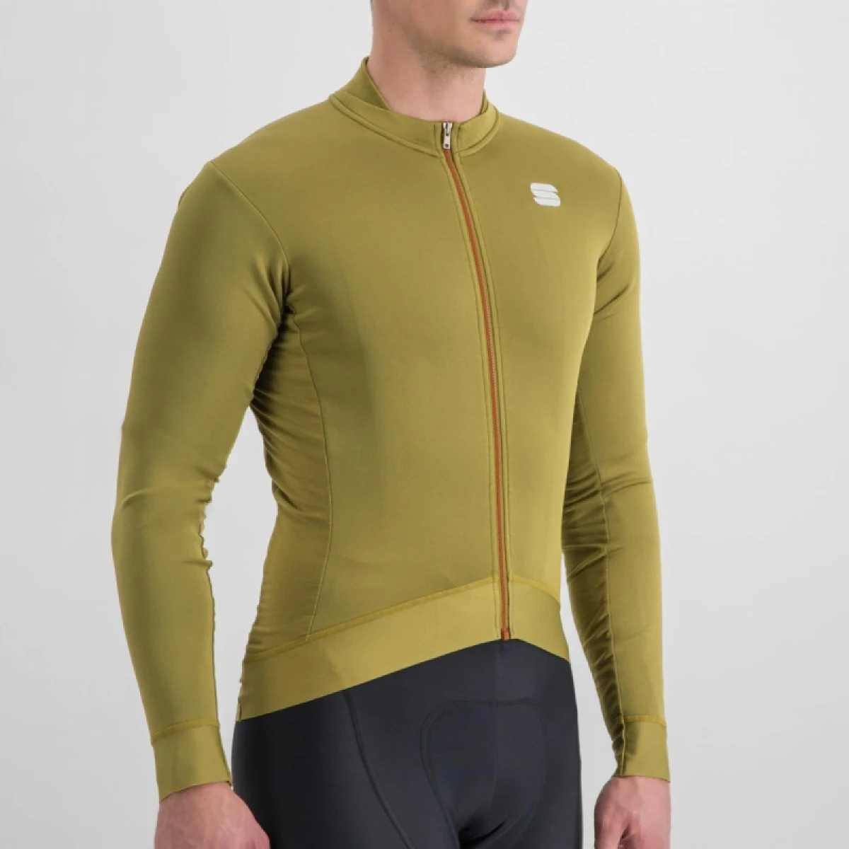 Pánsky cyklistický dres s dlhým rukávom SPORTFUL Monocrom thermal jersey, masala · záber 4