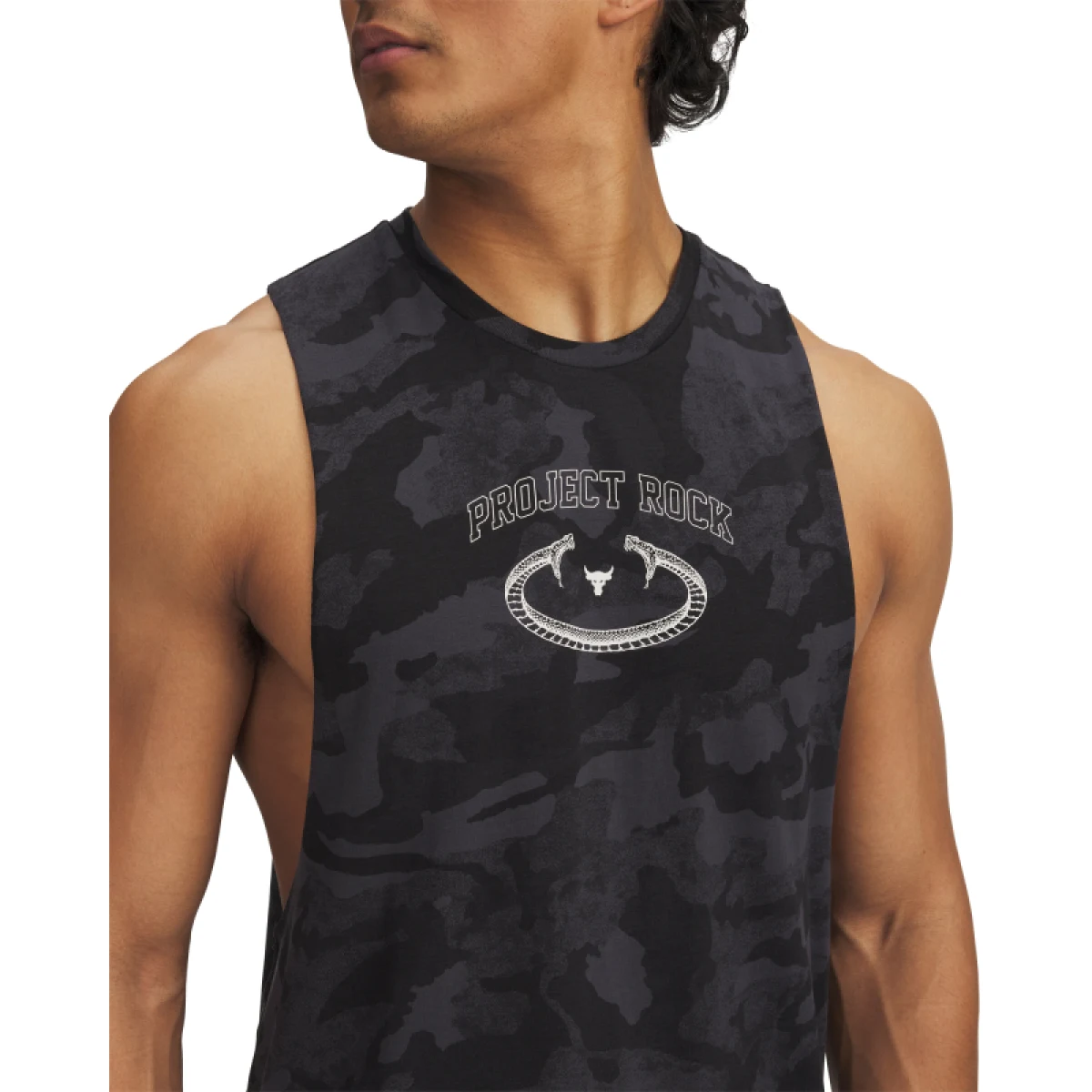 Pánske tielko UNDER ARMOUR PROJECT ROCK Camo Tank-GRY · záber 2