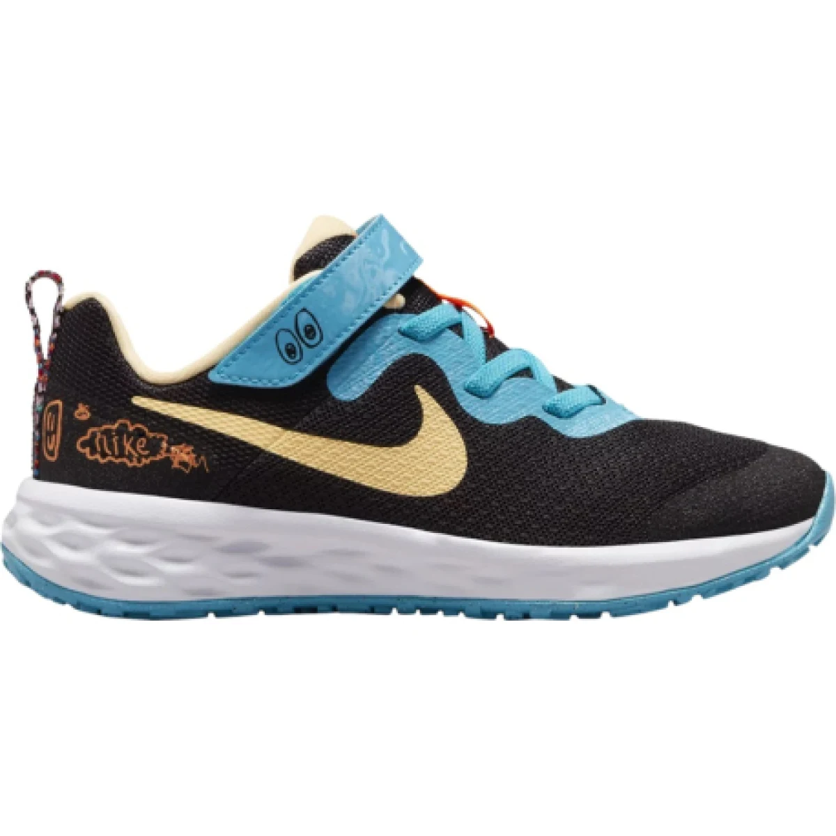 Chlapčenská športová obuv (tréningová) NIKE Revolution 6 black total orange melon tint · záber 1