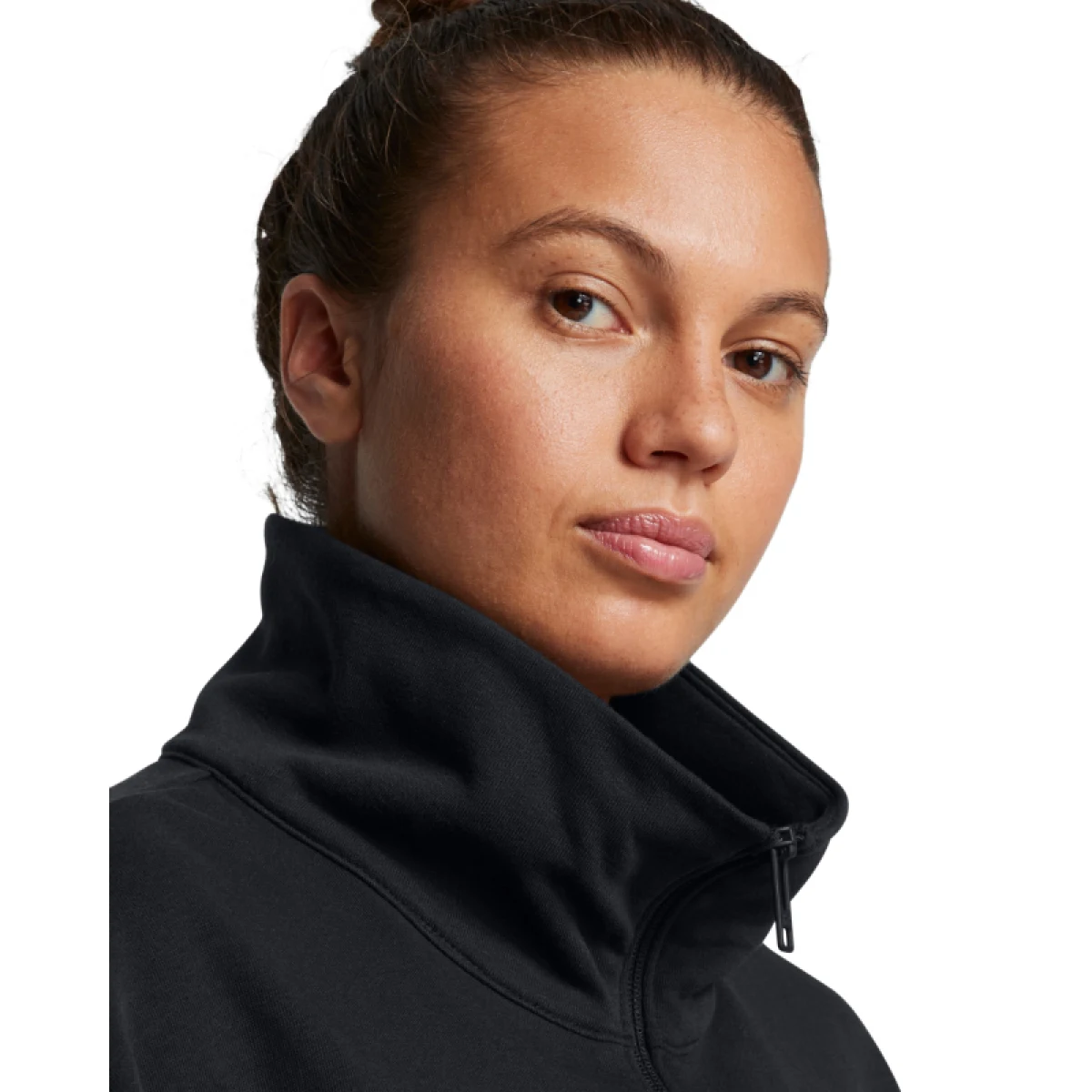 Dámska zateplená mikina s kapucňou UNDER ARMOUR PROJECT ROCK PROJECT ROCK W Half Zip Pullover-BLK · záber 2