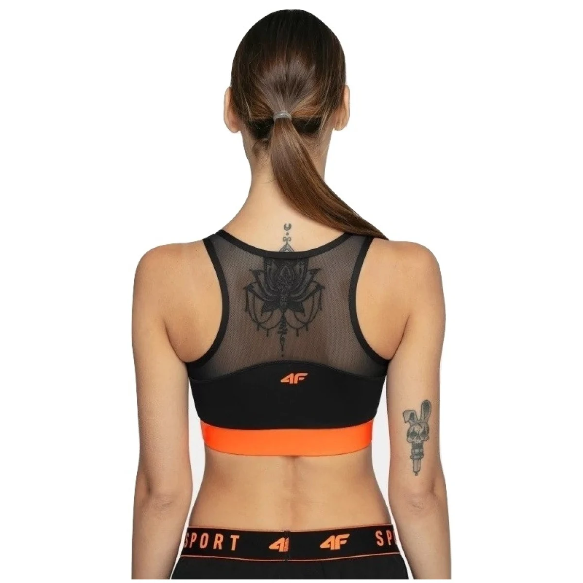 Dámska tréningová športová podprsenka 4F SPORTS BRA-H4Z20-STAD011-70S-ORANGE · záber 4
